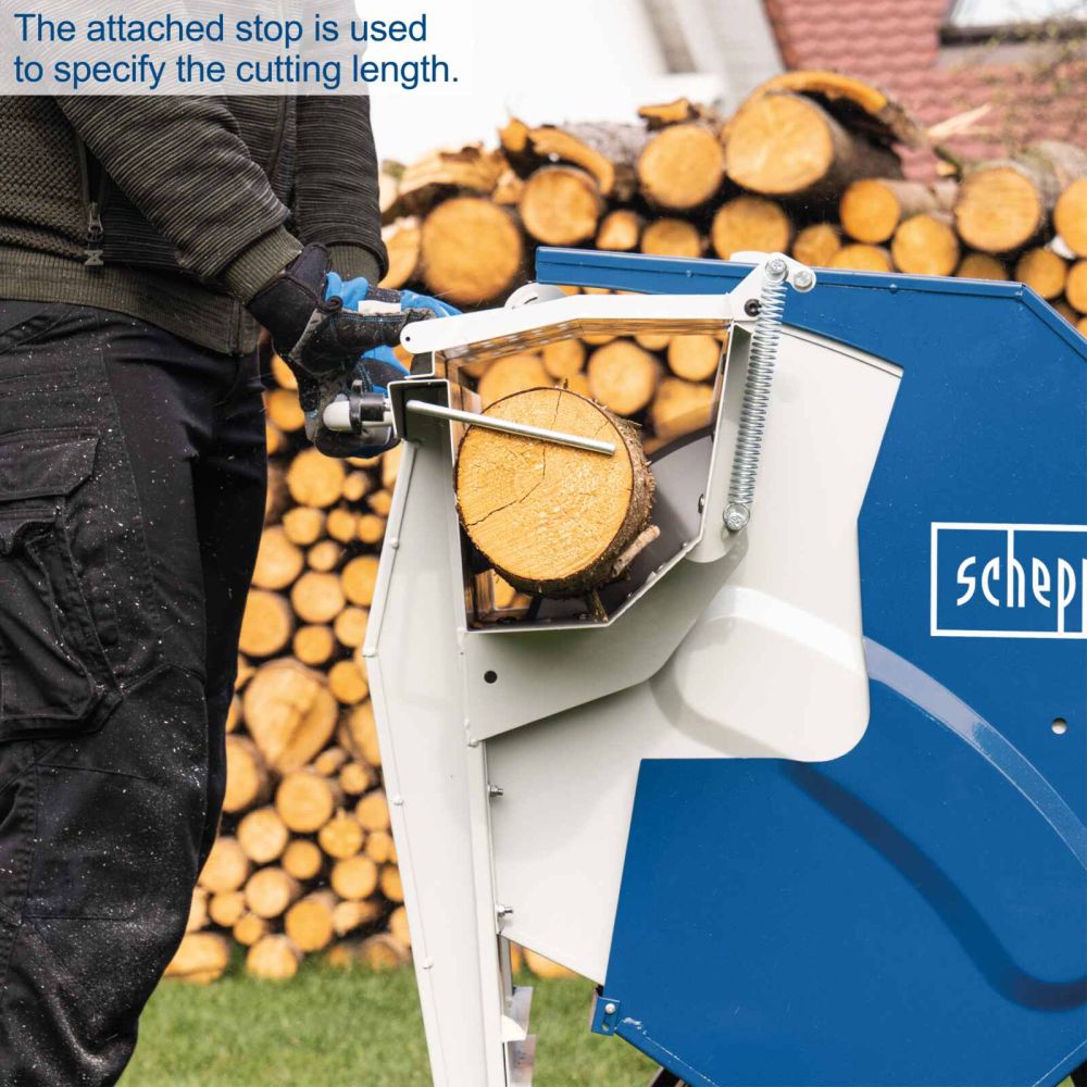 Scheppach HS510 Tilting Log Saw, 3000W, 505mm TCT Blade, 1000x170mm Log Capacity, Patented Safety Flap Scheppach HS510 Tilting Log Saw, 3000W, 505mm TCT Blade, 1000x170mm Log Capacity, Patented Safety Flap