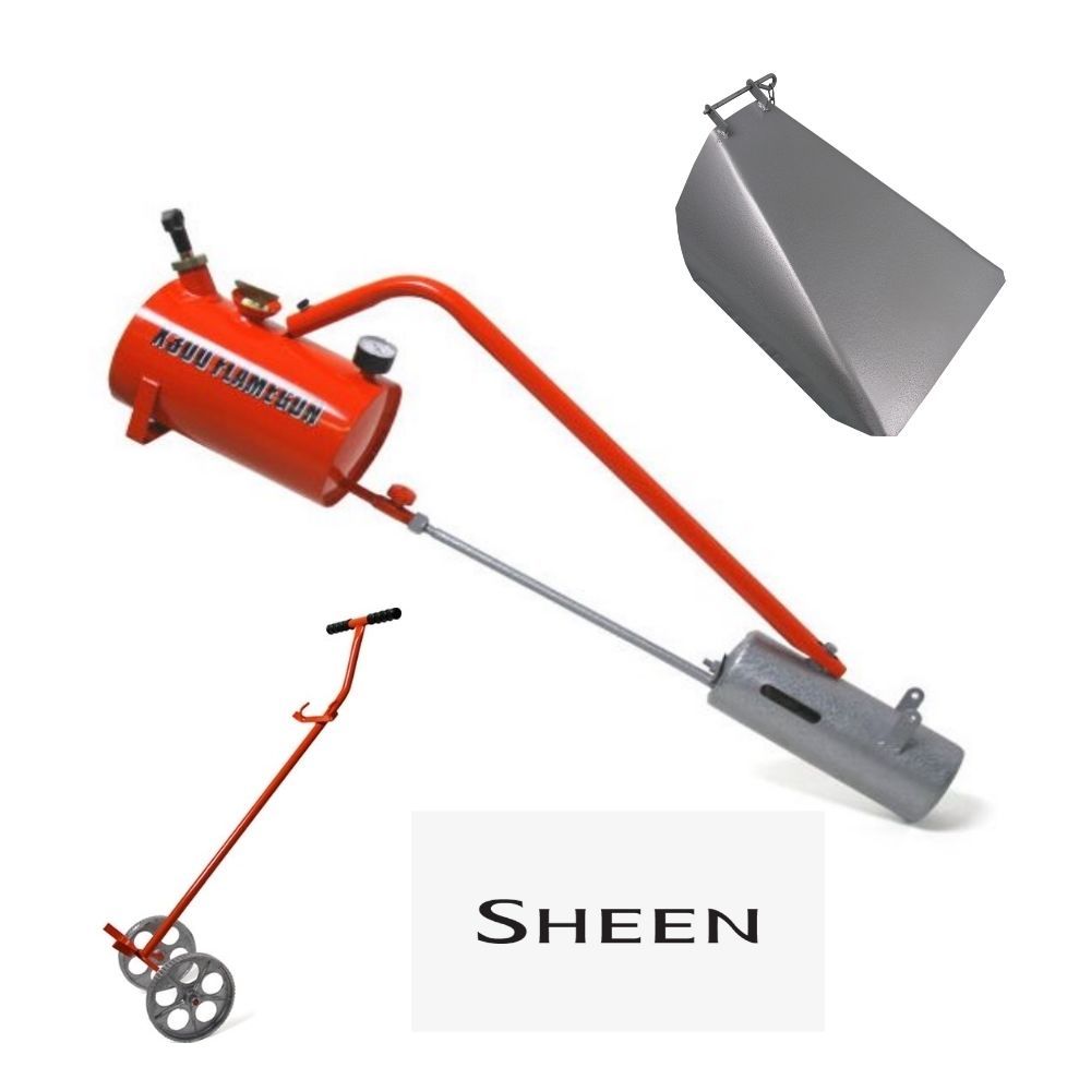 Sheen X500 Professional Flame Thrower Weeder inc Trolley and Hood Sheen X500 Professional Flame Thrower Weeder inc Trolley and Hood