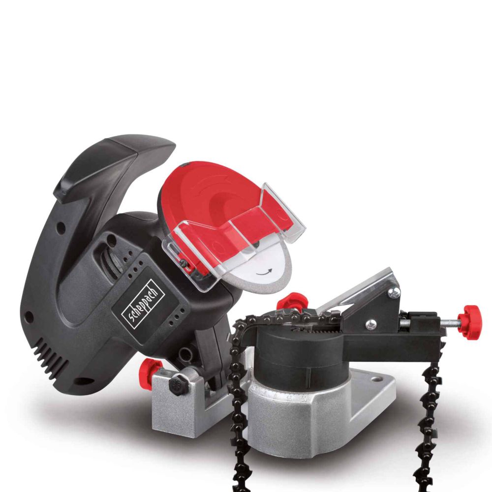 Scheppach KS1200 Universal Chain Sharpener, 220W, 100mm Grinding Wheel, Adjustable Head
