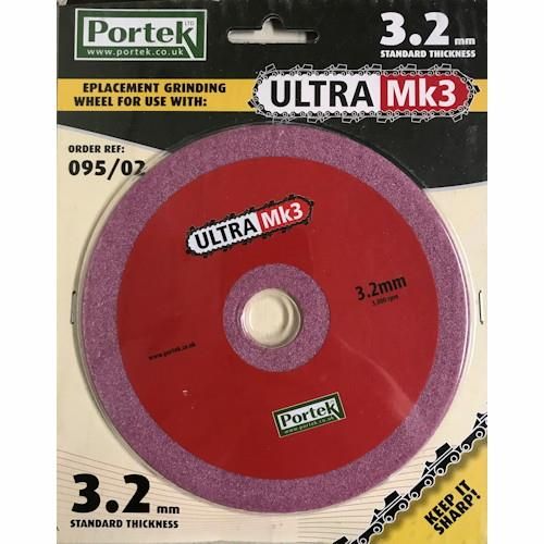Portek 3.2mm Grinding Wheel for Portek Ultra Mk3 Mk4 Chainsaw Sharpeners Portek 3.2mm Grinding Wheel for Portek Ultra Mk3 Mk4 Chainsaw Sharpeners
