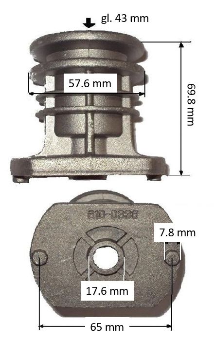 122465607/4 BLADE BOSS HUB (Pattern Part) 122465607/4 BLADE BOSS HUB (Pattern Part)