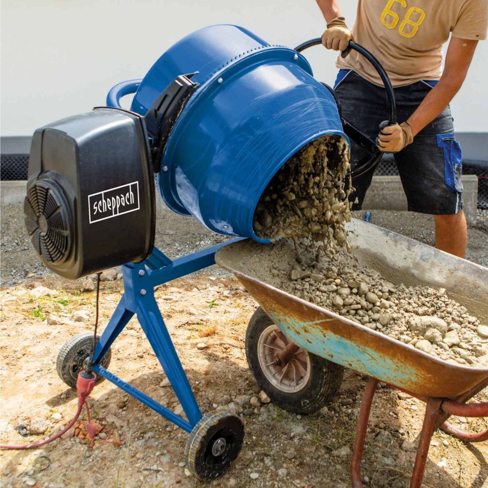Scheppach MIX125 Cement Mixer, 550W, 125L Drum Scheppach MIX125 Cement Mixer, 550W, 125L Drum