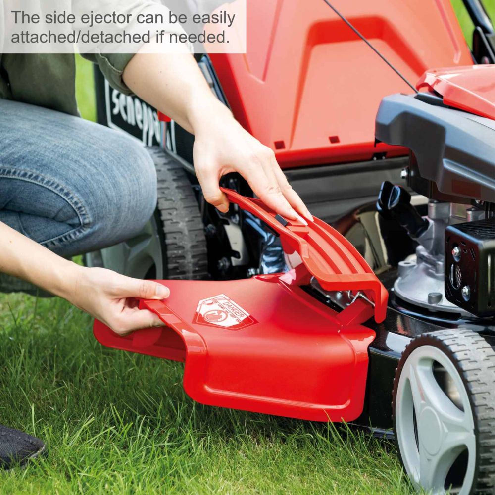 Scheppach MS173-51 Self-Propelled Lawnmower, 4.1hp Petrol Engine, 51cm Cutting Width, 75mm Cutting Height, 65L Collection Bag