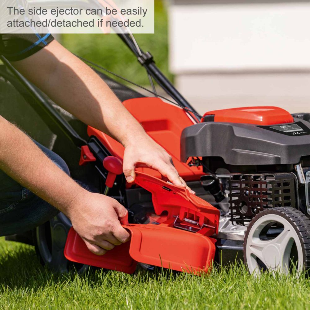 Scheppach MS225-53 Self-Propelled Lawnmower, 6.0hp Petrol Engine, 53cm Cutting Width, 75mm Cutting Height, 65L Collection Bag