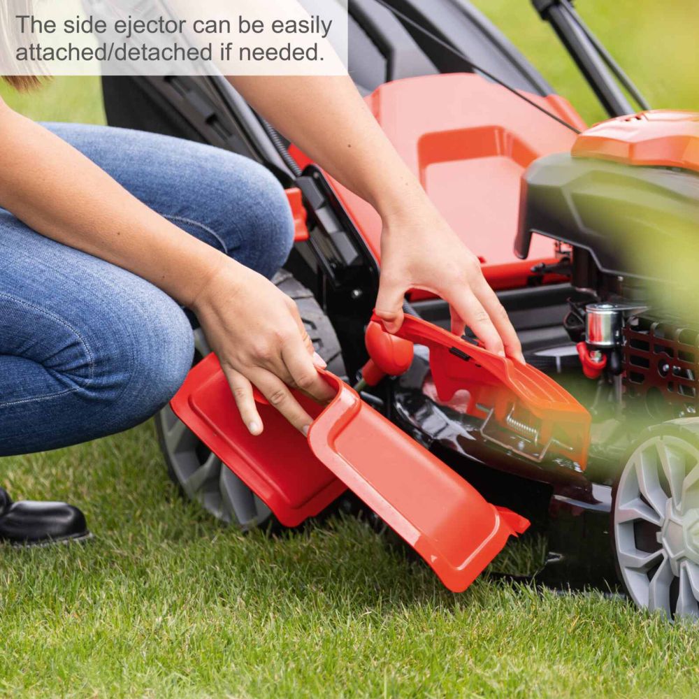 Scheppach MS225-56E Self-Propelled Lawnmower, 6.0hp Petrol Engine, 56cm Cutting Width, 75mm Cutting Height, 65L Collection Bag, Hybrid Start