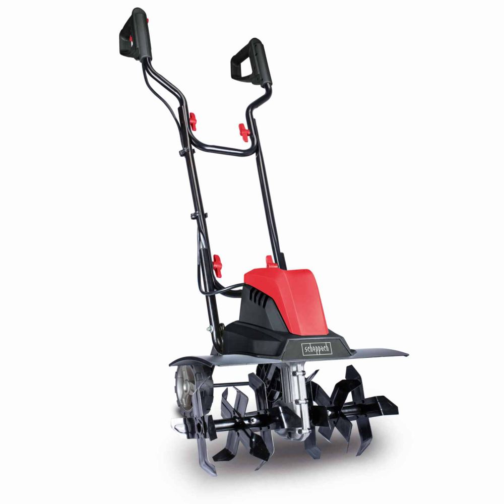 Scheppach MTE460 Tiller Cultivator, 1500W, 450mm Working Width, 220mm Working Depth, 24 Blades Scheppach MTE460 Tiller Cultivator, 1500W, 450mm Working Width, 220mm Working Depth, 24 Blades