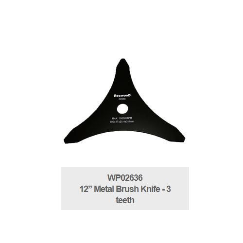 UNIVERSAL Brushcutter Metal Blade - 12in / 3 Tooth UNIVERSAL Brushcutter Metal Blade - 12in / 3 Tooth