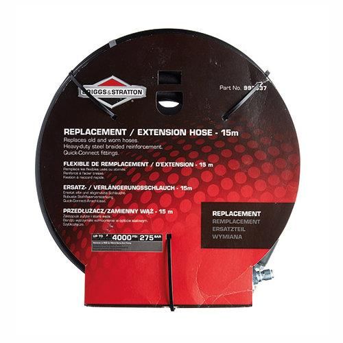 Briggs and Stratton Pressure Washer - Replacement/ Extension Hose 15m Briggs and Stratton Pressure Washer - Replacement/ Extension Hose 15m