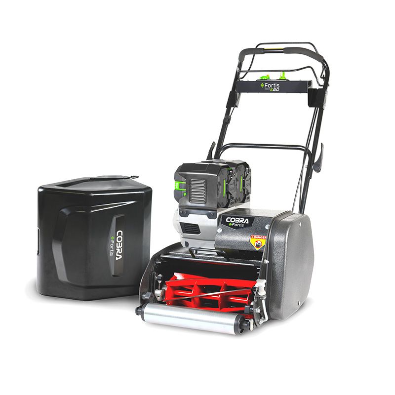 Cobra Fortis 14E Cordless Cylinder Mower 35cm KIT - 2x 4Ah Batteries & Std Charger Cobra Fortis 14E Cordless Cylinder Mower 35cm KIT - 2x 4Ah Batteries & Std Charger