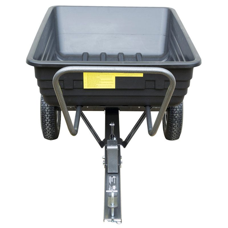 Handy 295kg Towed Poly Garden Utility Dump Cart Trailer for Ride-On Handy 295kg Towed Poly Garden Utility Dump Cart Trailer for Ride-On
