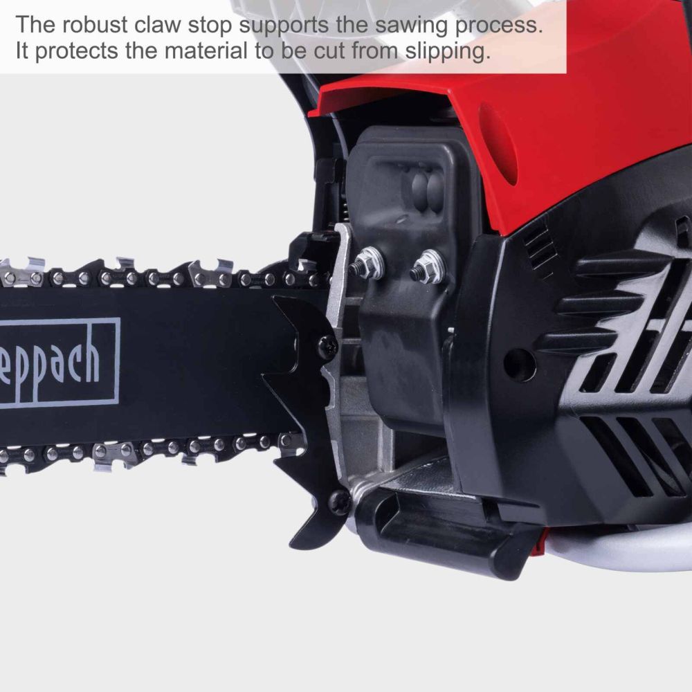 Scheppach PCS38 Chainsaw, 1.8hp Petrol Engine, 14" ProCut Bar, 335mm Cutting Capacity, Easy-Start
