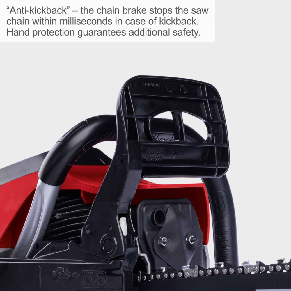 Scheppach PCS56 Chainsaw, 3.1hp Petrol Engine, 20" ProCut Bar, 470mm Cutting Capacity, Easy-Start