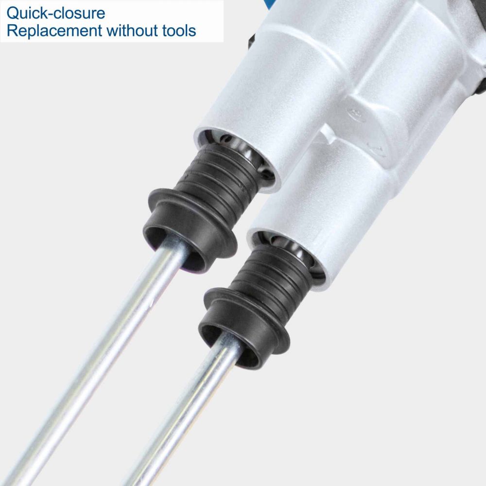 Scheppach PM1800D Paint & Mortar Dual Stirrer Mixer, 1800W, Variable Speed Control, 2 Mixing Paddles