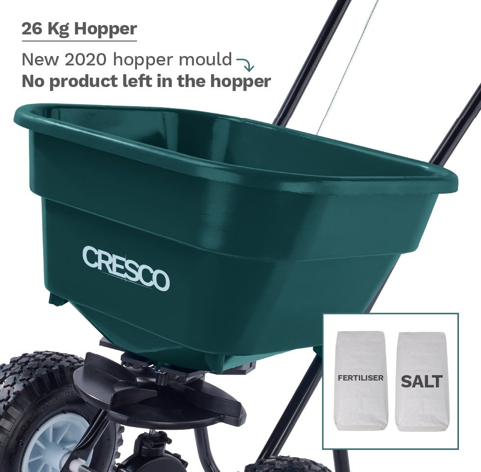 Cresco Castle Tools Estate Broadcast Spreader - All Season Green 26Kg CR20SWG Cresco Castle Tools Estate Broadcast Spreader - All Season Green 26Kg CR20SWG