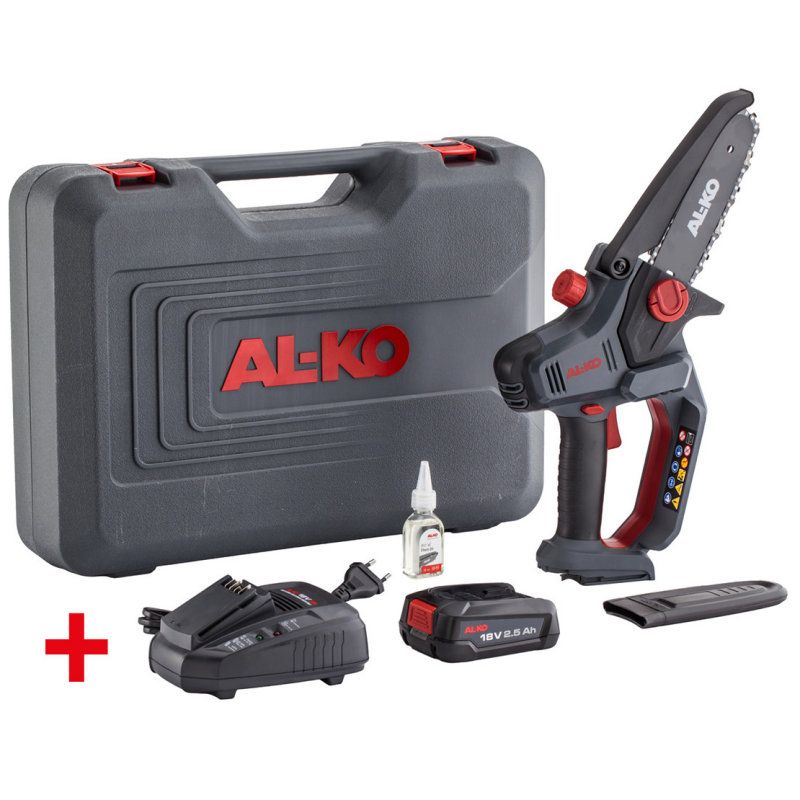 ALKO CSM 1815 Cordless Pruning Chainsaw Kit 15cm / 18v / 2.5Ah ALKO CSM 1815 Cordless Pruning Chainsaw Kit 15cm / 18v / 2.5Ah