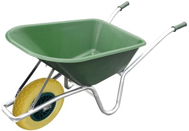 Polycarbonate Barrow with Flatproof Tyre 100L - Green Polycarbonate Barrow with Flatproof Tyre 100L - Green