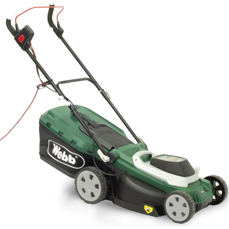 Webb Supreme Electric Rotary Lawnmower with Rear Roller 40cm / 1800w Webb Supreme Electric Rotary Lawnmower with Rear Roller 40cm / 1800w