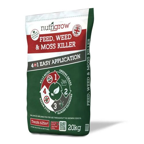 NutriGrow Weed, Feed & Moss Killer Granular Fertiliser 20kg NutriGrow Weed, Feed & Moss Killer Granular Fertiliser 20kg