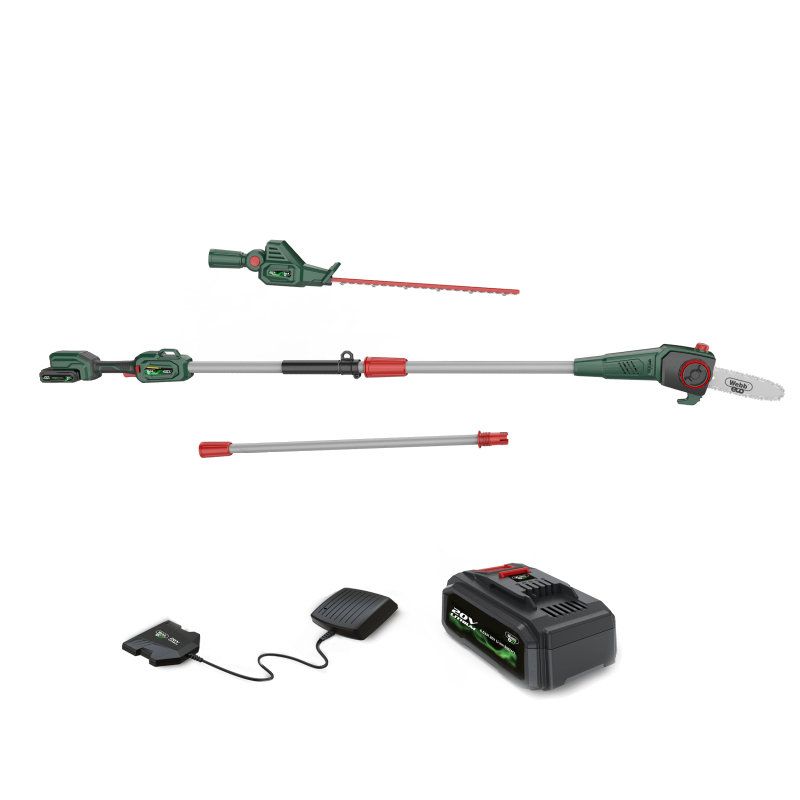 Webb Cordless Long Reach Hedge Trimmer / Pruner 20v / 50cm Kit (2ah Battery / Charger) Webb Cordless Long Reach Hedge Trimmer / Pruner 20v / 50cm Kit (2ah Battery / Charger)