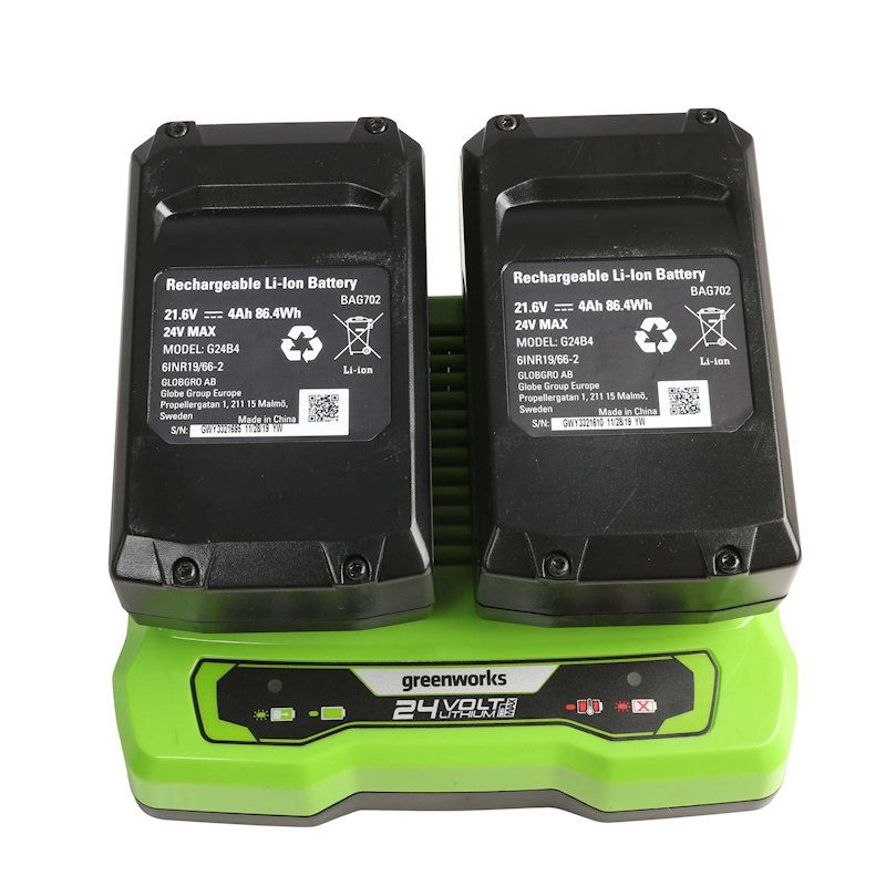 Greenworks GD24X2LM46SPK4X Cordless Propelled Mower KIT 48v / 46cm 2x 4Ah Batteries / Charger