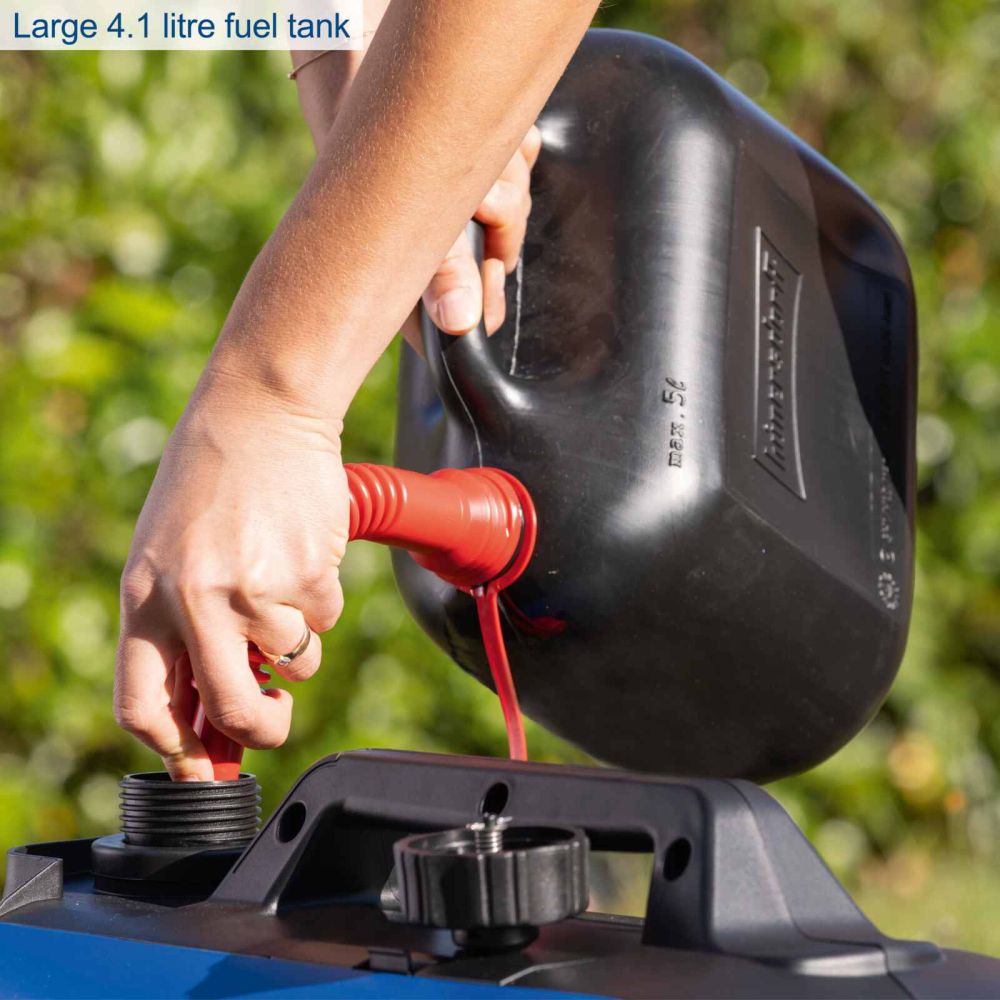 Scheppach SG2500i Portable Petrol Inverter Generator, 2000W Peak, 1600W Rated, 2x 230V Sockets Scheppach SG2500i Portable Petrol Inverter Generator, 2000W Peak, 1600W Rated, 2x 230V Sockets