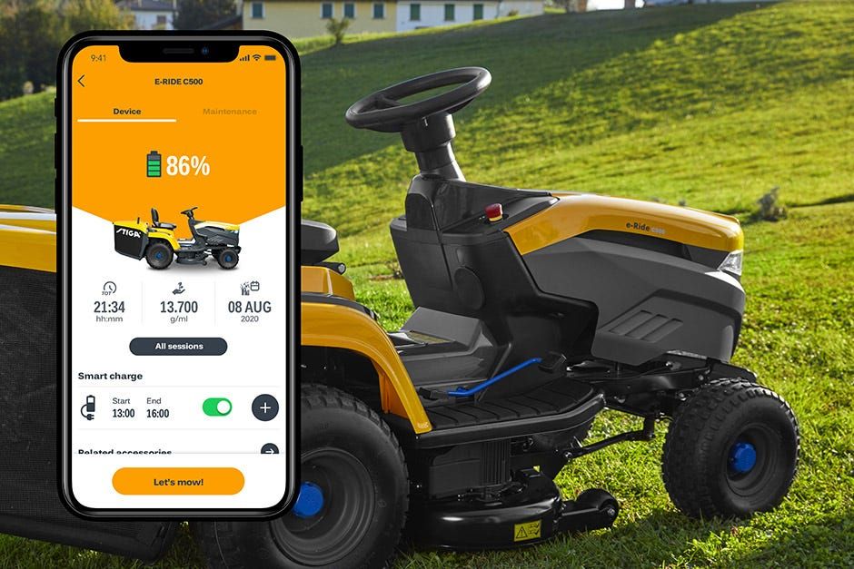 Stiga Estate 598e Premium Cordless Ride-On Lawnmower 98cm 48v 40Ah Stiga Estate 598e Premium Cordless Ride-On Lawnmower 98cm 48v 40Ah