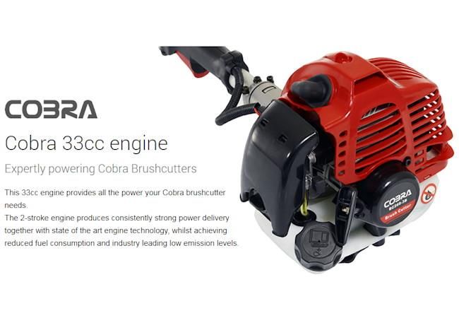 Cobra BC330C 33cc Petrol Brushcutter - Loop Handle Cobra BC330C 33cc Petrol Brushcutter - Loop Handle