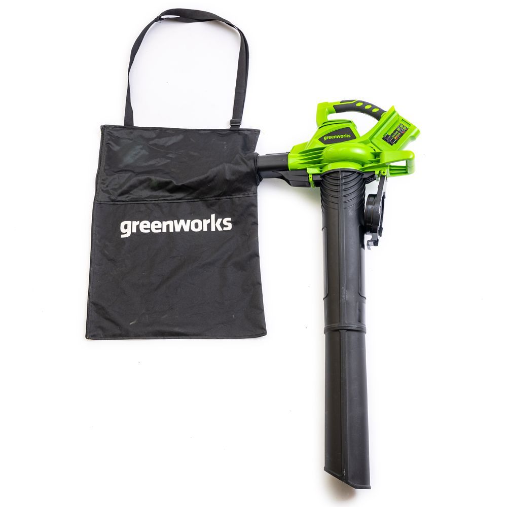 Greenworks GWGD24X2BV Cordless Leaf Blower Vacuum 48v (2 x 24v) - Bare Tool Greenworks GWGD24X2BV Cordless Leaf Blower Vacuum 48v (2 x 24v) - Bare Tool