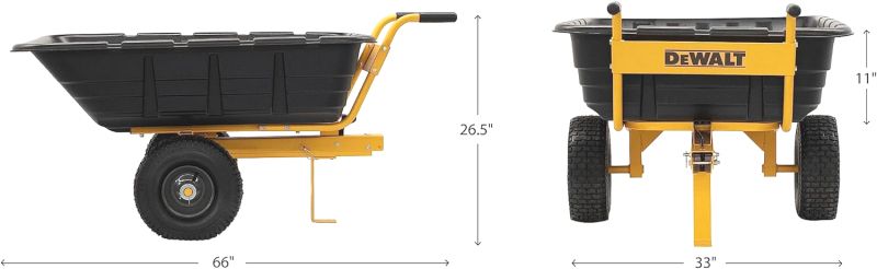 Agri-Fab DeWalt Tow/Push Swivel Cart 363kg DXTB0573 Agri-Fab DeWalt Tow/Push Swivel Cart 363kg DXTB0573