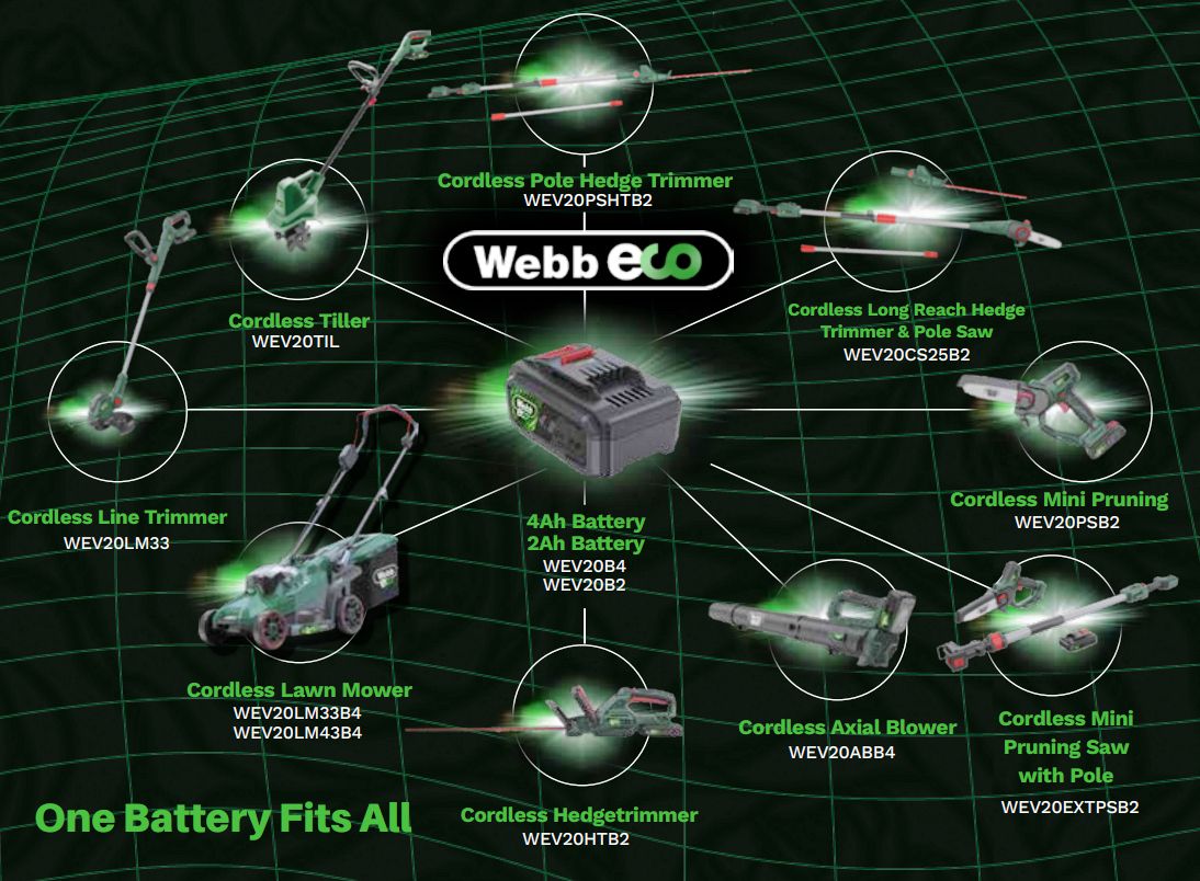 Webb Cordless Rotary Lawnmower 20v / 33cm (Tool Only) Webb Cordless Rotary Lawnmower 20v / 33cm (Tool Only)