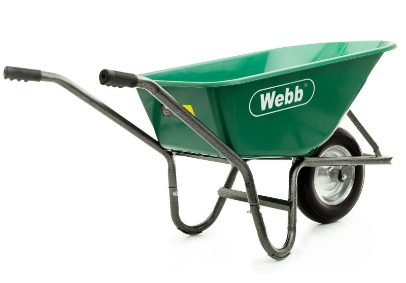 Webb 90 Litre Poly Wheelbarrow with Puncture-proof Wheel (150Kg Capacity) Webb 90 Litre Poly Wheelbarrow with Puncture-proof Wheel (150Kg Capacity)