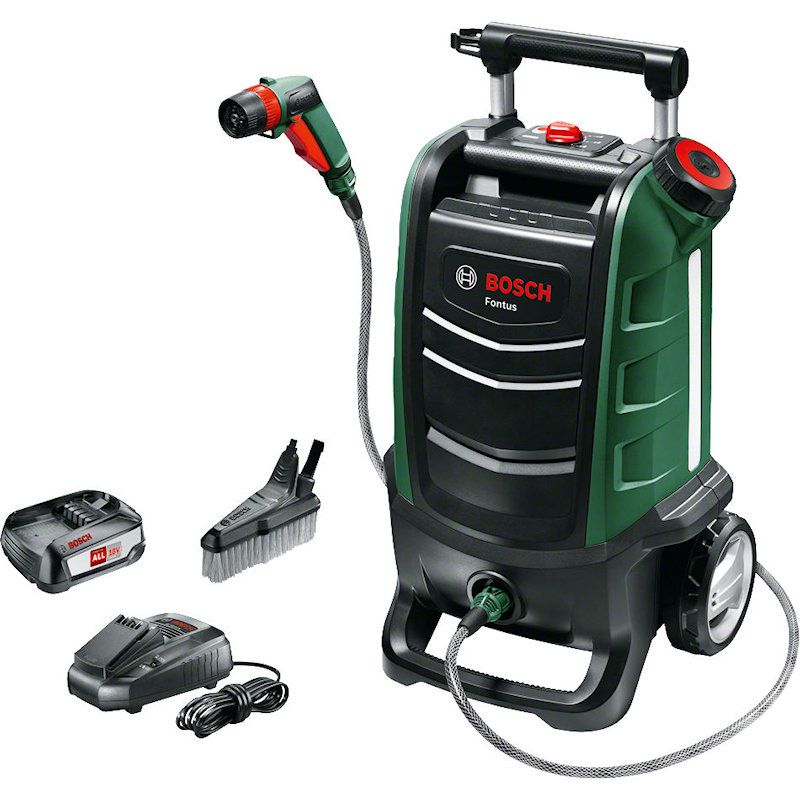 Bosch Fontus Cordless Outdoor Cleaner 18v / 15 Bar Bosch Fontus Cordless Outdoor Cleaner 18v / 15 Bar