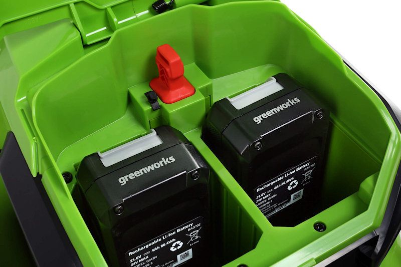 Greenworks GD24X2LM46SPK4X Cordless Propelled Mower KIT 48v / 46cm 2x 4Ah Batteries / Charger