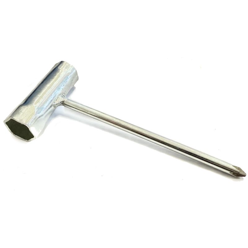 To Clear - Special Price - Universal Double Ended Spark Plug Spanner 17mm + 19mm + Phillips To Clear - Special Price - Universal Double Ended Spark Plug Spanner 17mm + 19mm + Phillips