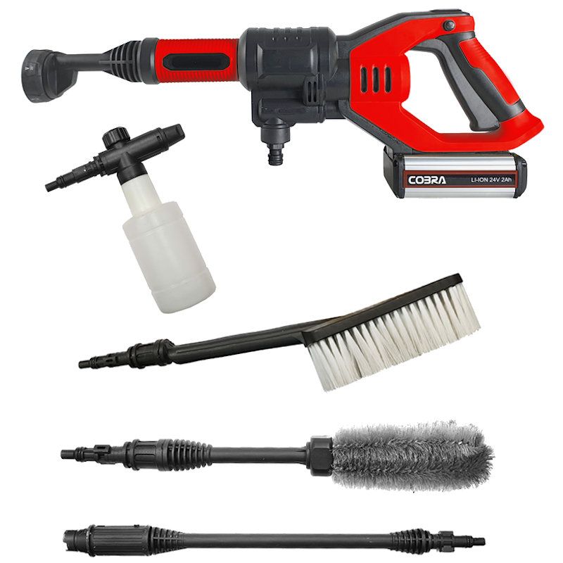 Cobra Cordless Pressure Washer with Attachments 24v Cobra Cordless Pressure Washer with Attachments 24v