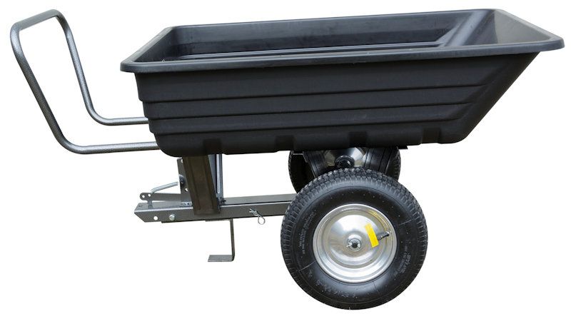 Handy 295kg Towed Poly Garden Utility Dump Cart Trailer for Ride-On Handy 295kg Towed Poly Garden Utility Dump Cart Trailer for Ride-On