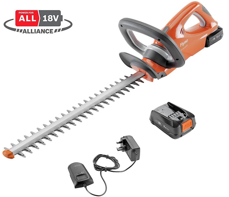 Flymo Easicut 450 Cordless Hedge Trimmer inc 2Ah Battery 18v / 45cm Flymo Easicut 450 Cordless Hedge Trimmer inc 2Ah Battery 18v / 45cm
