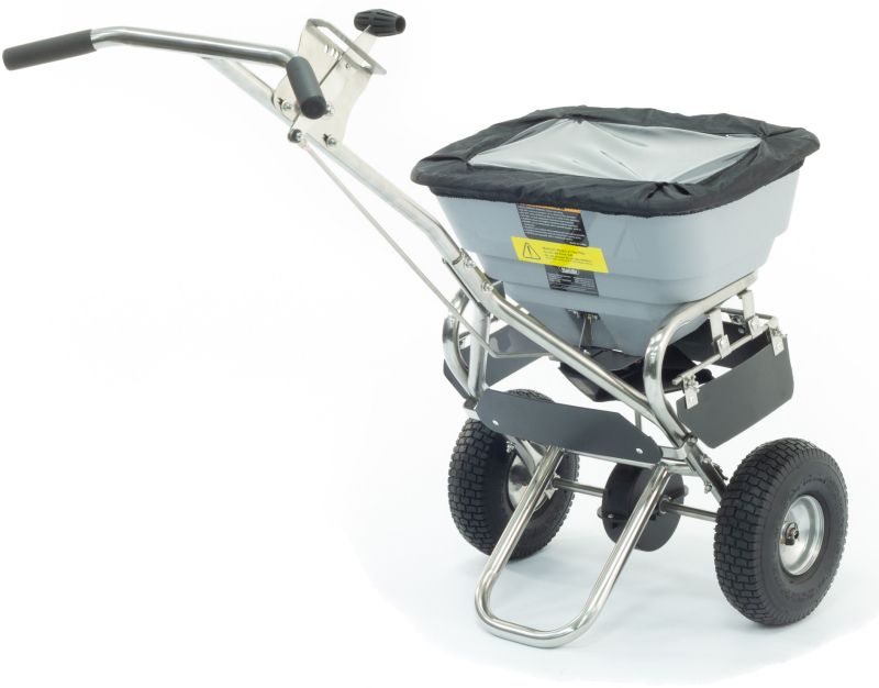 Handy Stainless Steel Heavy Duty Salt Spreader 32kg (100lb) Handy Stainless Steel Heavy Duty Salt Spreader 32kg (100lb)