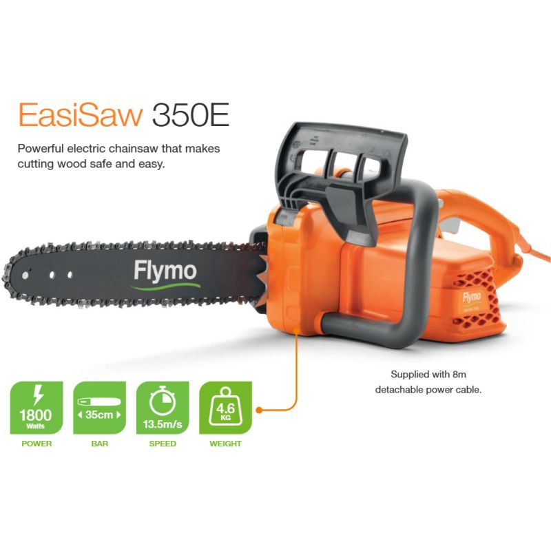 Flymo Easi Saw 350E Electric Chainsaw 1800w / 35cm Flymo Easi Saw 350E Electric Chainsaw 1800w / 35cm