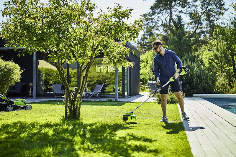 Greenworks GD24X2LT Cordless Grass Trimmer (Tool Only) 48V (2 x 24V) / 33cm Greenworks GD24X2LT Cordless Grass Trimmer (Tool Only) 48V (2 x 24V) / 33cm