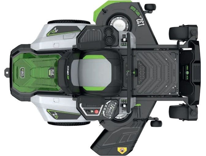 EGO ZT5201EL Z6 Zero-Turn Ride On Lawnmower 132cm (Side discharge) 56v / 132cm / 40Ah EGO ZT5201EL Z6 Zero-Turn Ride On Lawnmower 132cm (Side discharge) 56v / 132cm / 40Ah