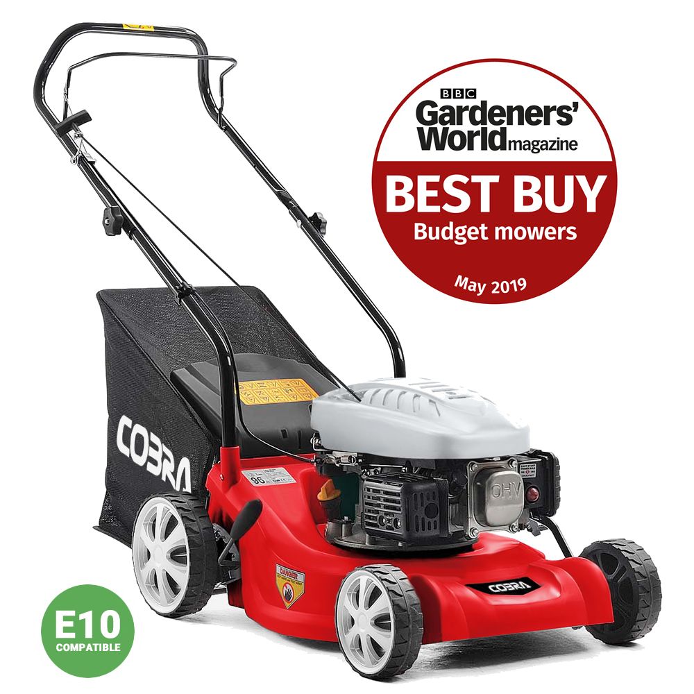 Cobra M41C Push Petrol Lawnmower 41cm / 98.5cc - Gardeners World Best Buy