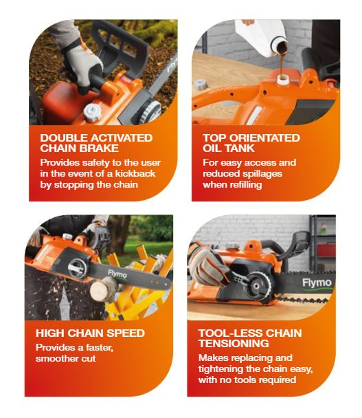 Flymo Easi Saw 350E Electric Chainsaw 1800w / 35cm Flymo Easi Saw 350E Electric Chainsaw 1800w / 35cm