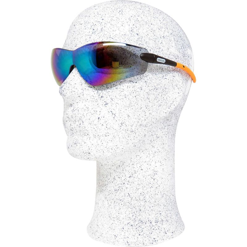 Oregon Polycarbonate Safety Glasses - Black Mirror Oregon Polycarbonate Safety Glasses - Black Mirror