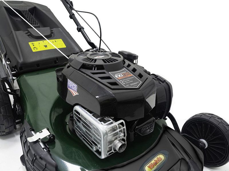 Webb R21HW4 Self Propelled High Wheel Petrol Lawn Mower 53cm / 4-in-1 Webb R21HW4 Self Propelled High Wheel Petrol Lawn Mower 53cm / 4-in-1