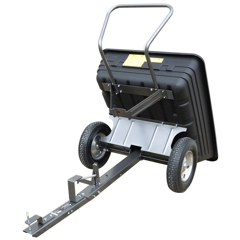 Handy 295kg Towed Poly Garden Utility Dump Cart Trailer for Ride-On Handy 295kg Towed Poly Garden Utility Dump Cart Trailer for Ride-On