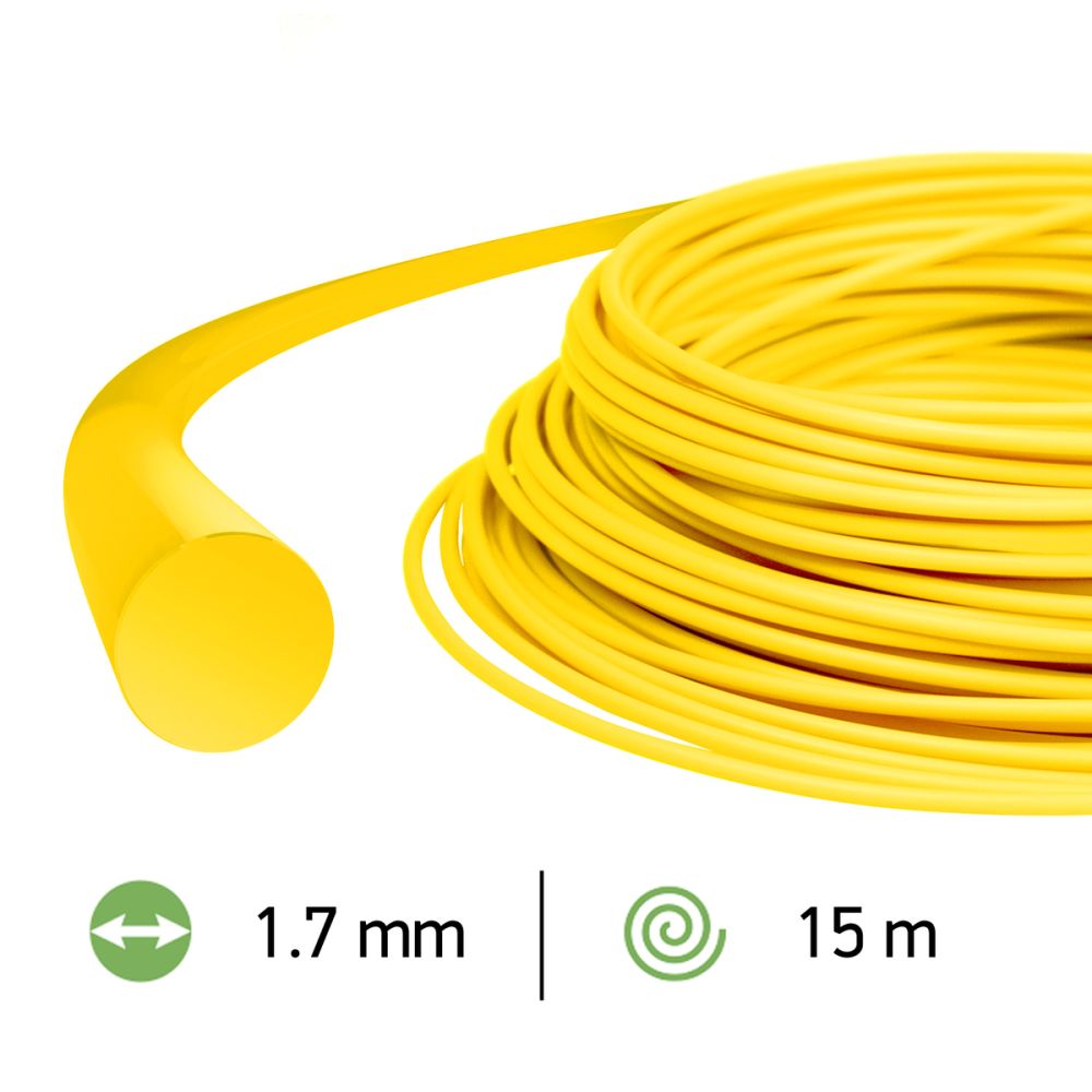 Oregon Trimmer Line - YELLOW ROUND 1.7mm x 15m Oregon Trimmer Line - YELLOW ROUND 1.7mm x 15m