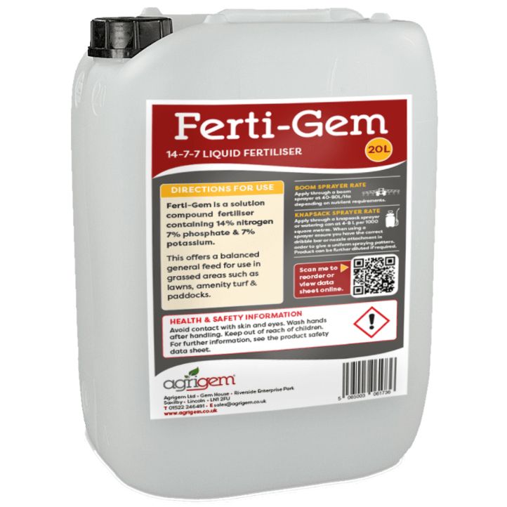 Ferti-Gem 14-7-7 Liquid Fertiliser 20L Ferti-Gem 14-7-7 Liquid Fertiliser 20L