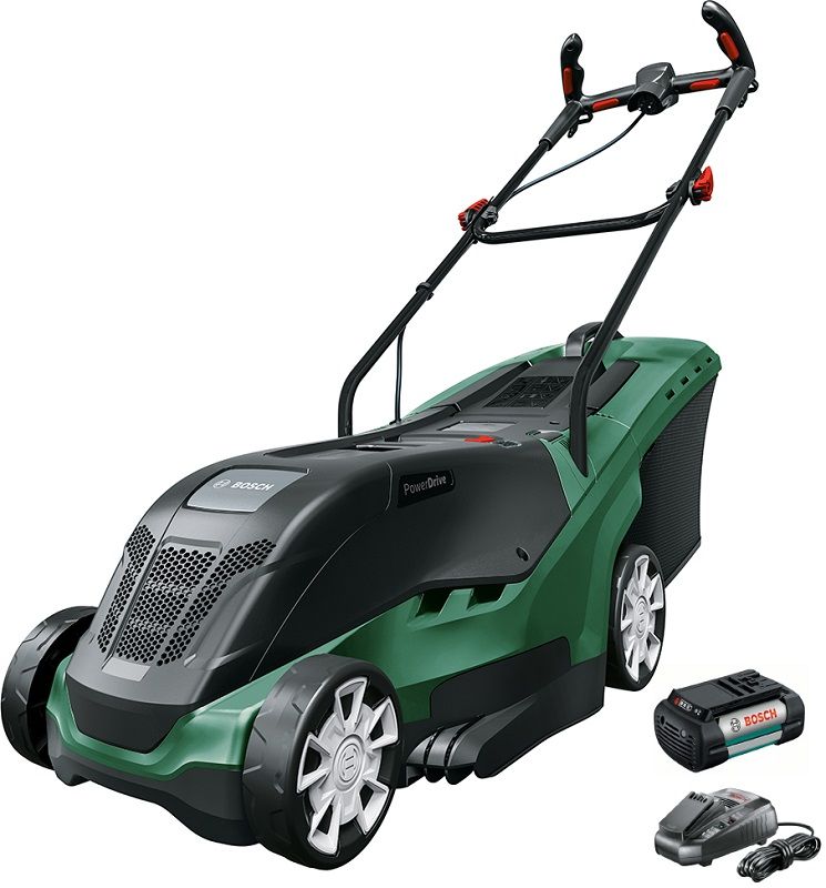 Bosch UniversalRotak 550 Cordless Rotary Lawnmower 38cm / 36v / 4Ah Bosch UniversalRotak 550 Cordless Rotary Lawnmower 38cm / 36v / 4Ah