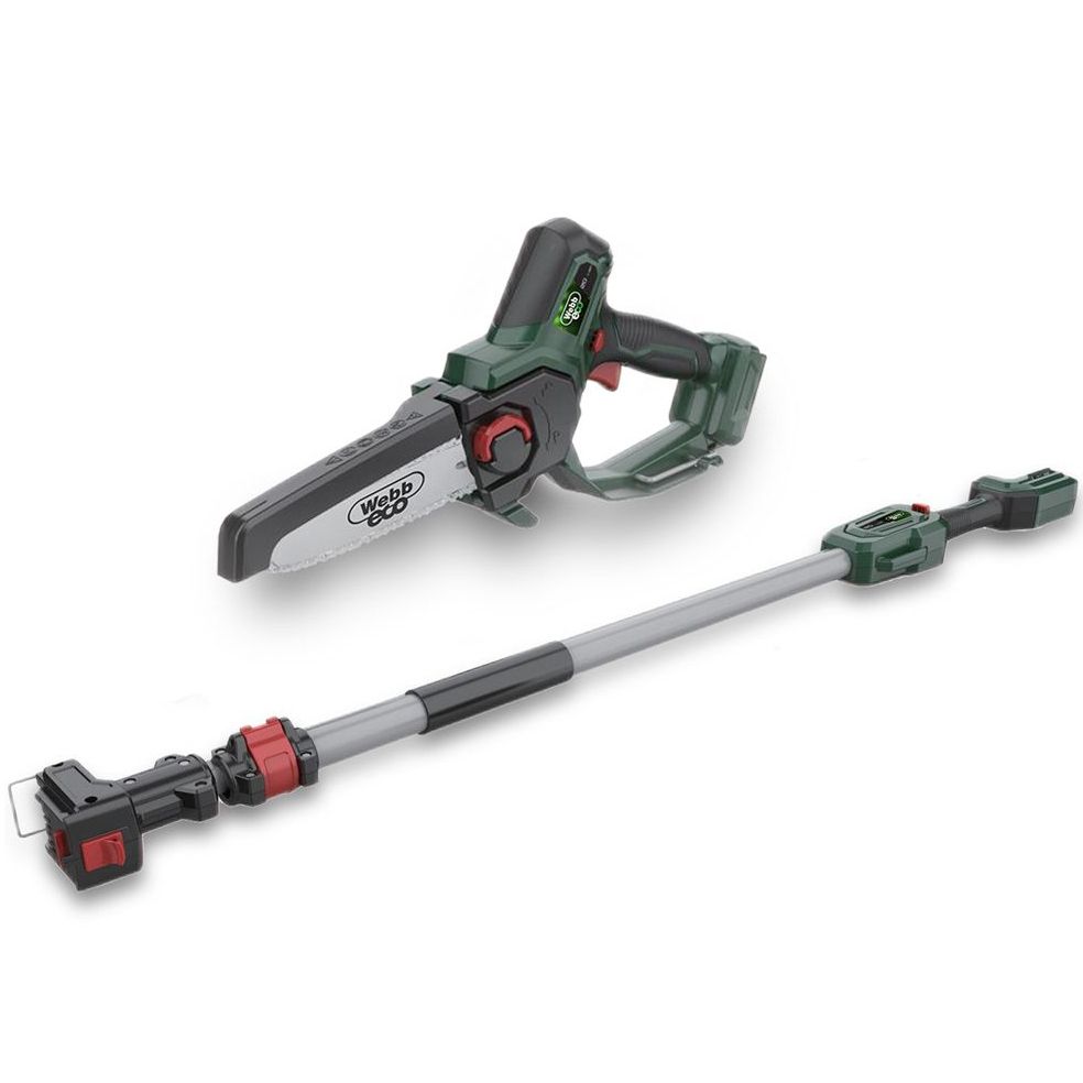Webb Cordless Pruning Saw with Extension Pole 20v / 15cm (Tool Only) Webb Cordless Pruning Saw with Extension Pole 20v / 15cm (Tool Only)